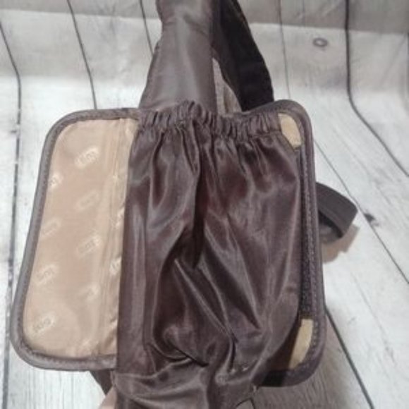 Elegant Brown Quilted Shoulder Bag - Picture 10 of 12